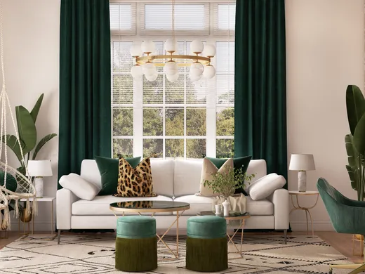 Living Room · Eclectic designed by Ghianella
