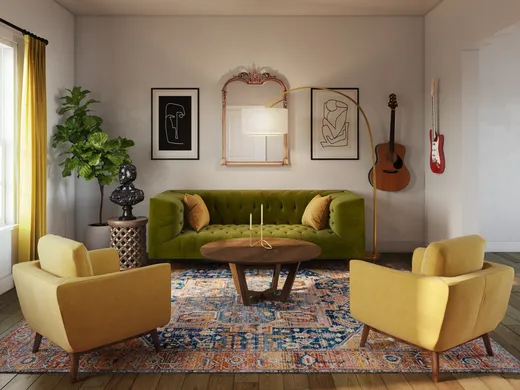 Living Room · Eclectic designed by Bethany