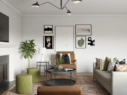 Living Room · Contemporary designed by Hannah