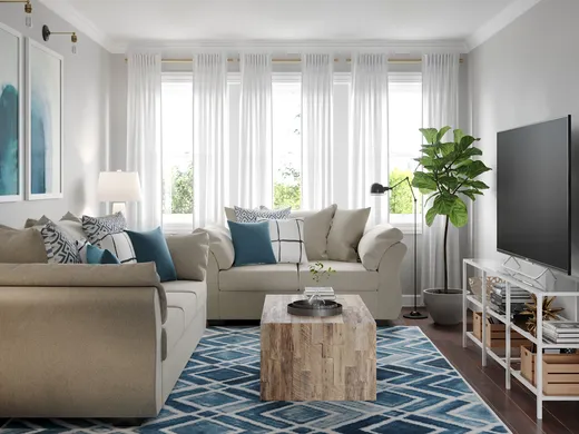 Living Room · Contemporary designed by Tracie