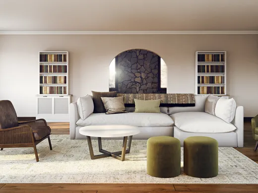 Living Room · Contemporary designed by Stacy