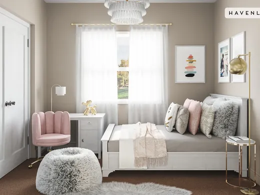 Bedroom · Glam designed by Catrina