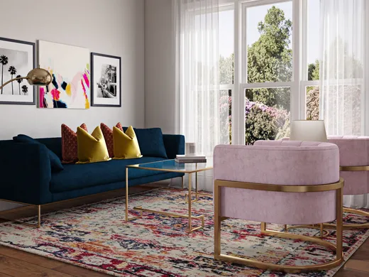 Living Room · Eclectic designed by Carolyn