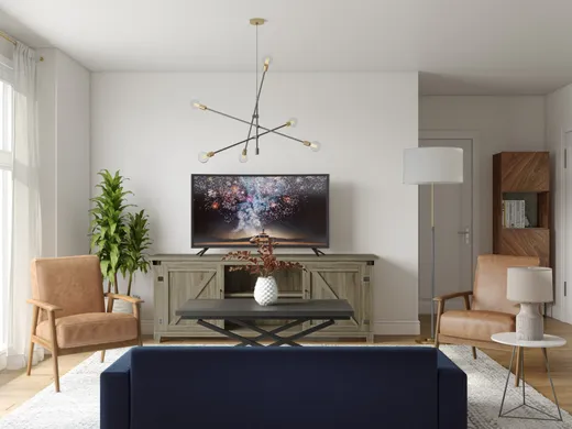 Living Room · Contemporary designed by Masooma