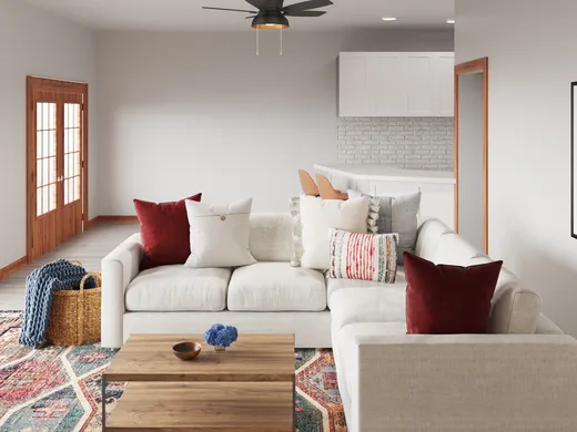 Living Room · Eclectic designed by Erica