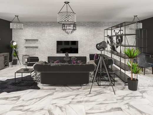 Living Room · Glam designed by Levi