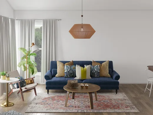 Living Room · Eclectic designed by Kristy
