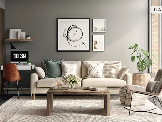 Living Room · Scandinavian designed by Fendy
