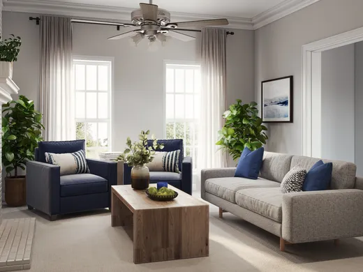 Living Room · Farmhouse designed by Meghan