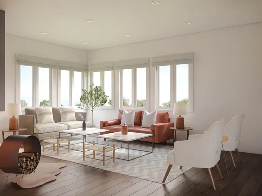 Living Room · Midcentury Modern designed by Bianca