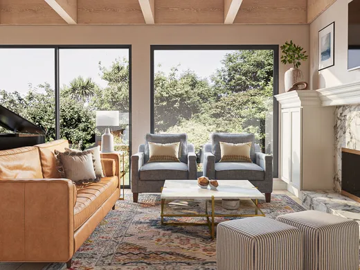 Living Room · Contemporary designed by Emily