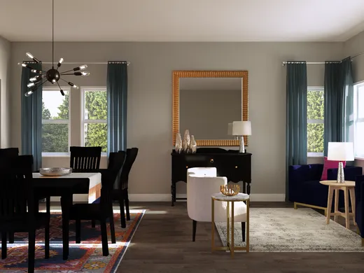 Living Room · Eclectic designed by Jen