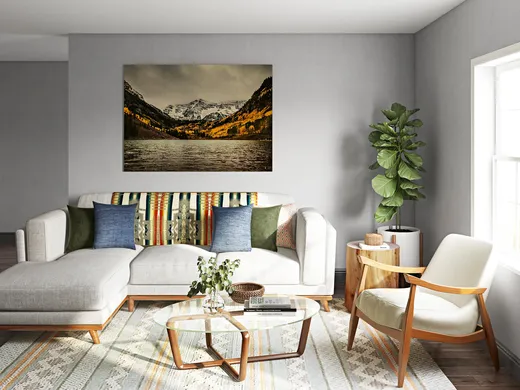 Living Room · Midcentury Modern designed by Justin