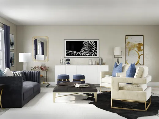 Living Room · Glam designed by Pradnya