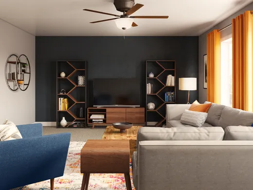 Living Room · Contemporary designed by Randi