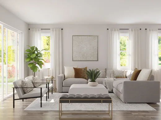 Living Room · Contemporary designed by Dani