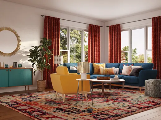 Living Room · Eclectic designed by Samantha