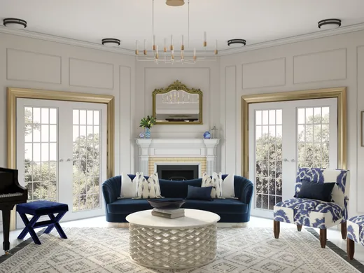 Living Room · Coastal designed by Sandra