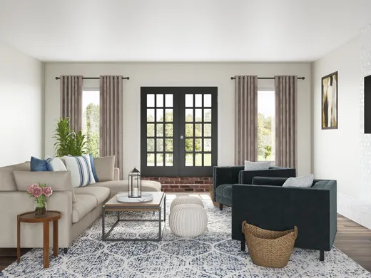 Living Room · Farmhouse designed by Kristina