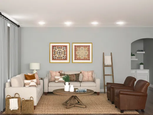 Living Room · Farmhouse designed by Parisa