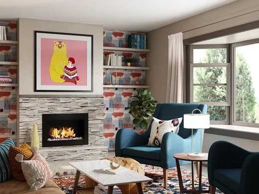 Living Room · Eclectic designed by Madison