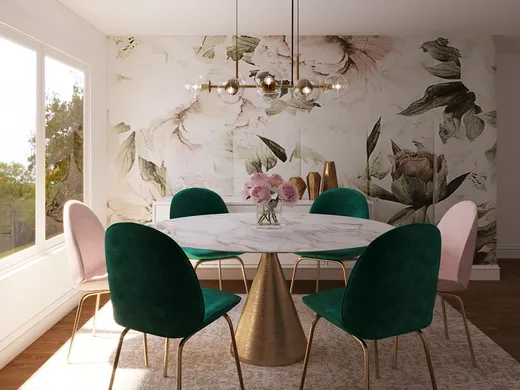 Dining Room · Glam designed by Ghianella