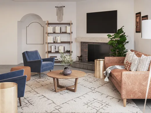 Living Room · Eclectic designed by Brianna
