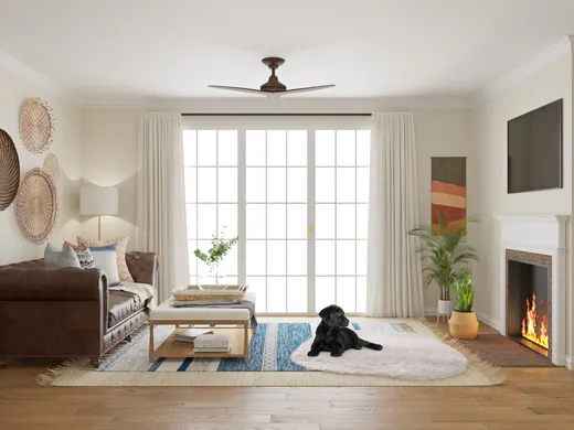 Living Room · Eclectic designed by Kelsey