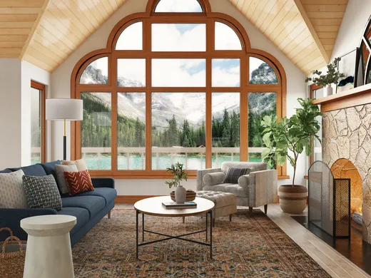 Living Room · Rustic designed by Mai