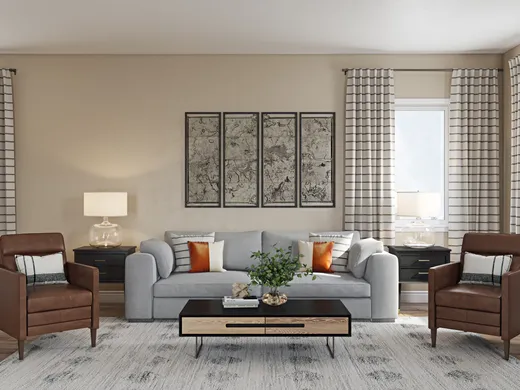 Living Room · Rustic designed by Sandra