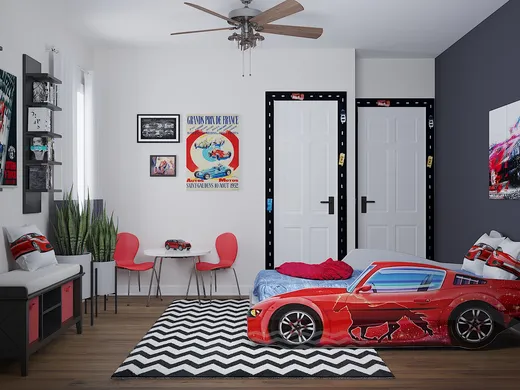 Bedroom · Contemporary designed by Randi