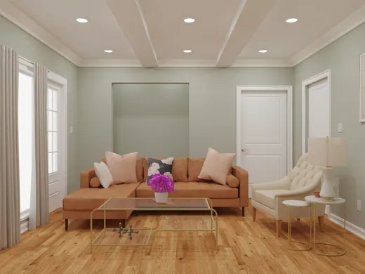 Living Room · Glam designed by Crystal