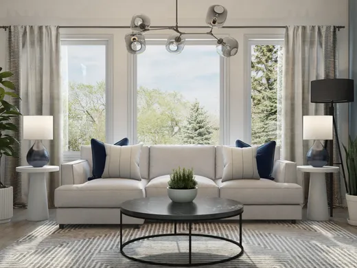 Living Room · Midcentury Modern designed by Vana