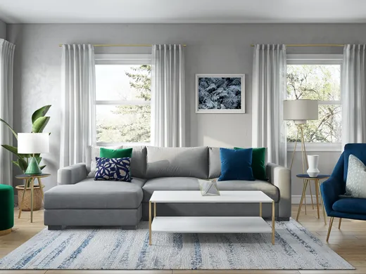 Living Room · Contemporary designed by Catrina