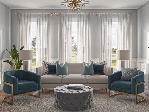 Living Room · Glam designed by Ingrid