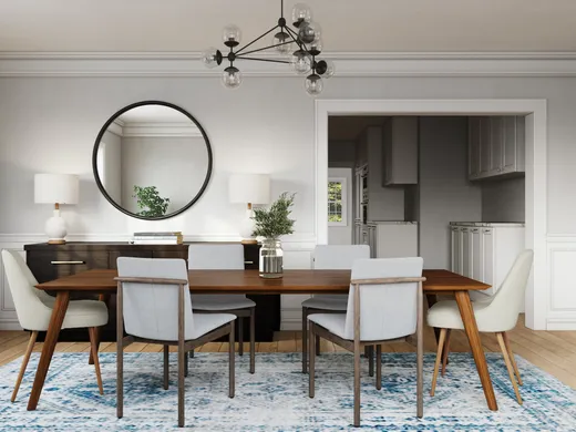 Dining Room · Midcentury Modern designed by Rafaela