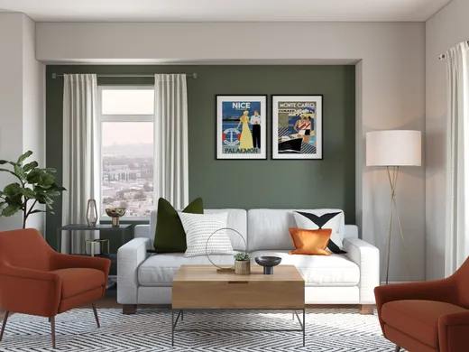Living Room · Glam designed by Cathrine