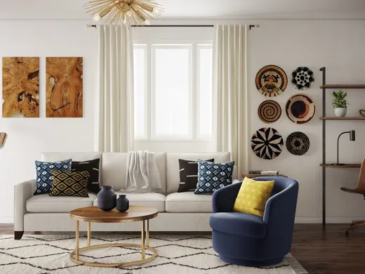 Living Room · Contemporary designed by Katherine