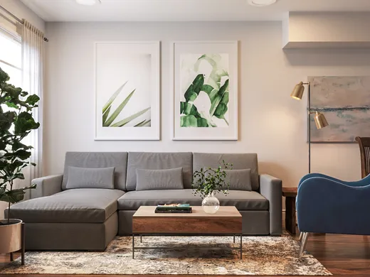 Living Room · Contemporary designed by Isaac