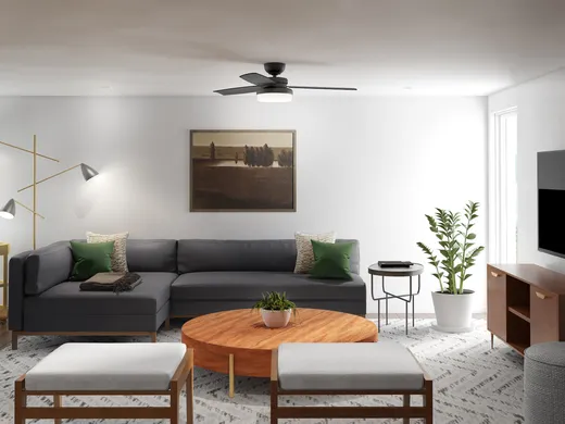 Living Room · Midcentury Modern designed by Brad
