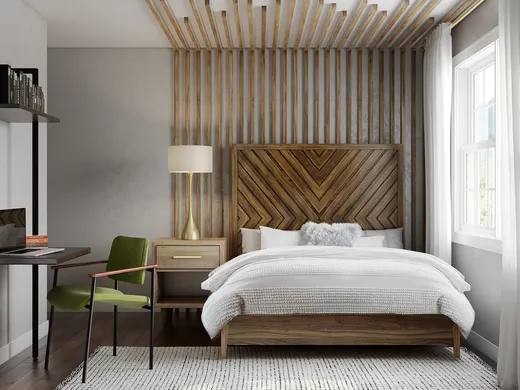 Bedroom · Eclectic designed by Julio
