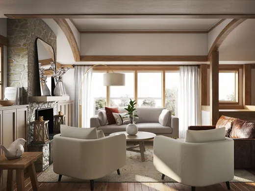 Living Room · Eclectic designed by Sarah