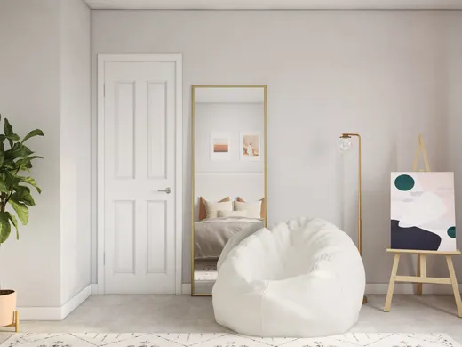 Bedroom · Midcentury Modern designed by Karen