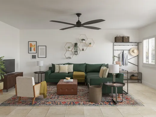 Living Room · Contemporary designed by Shruti