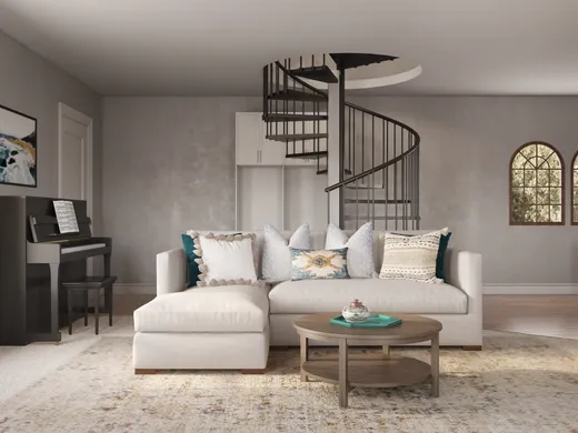 Living Room · Eclectic designed by Jennifer