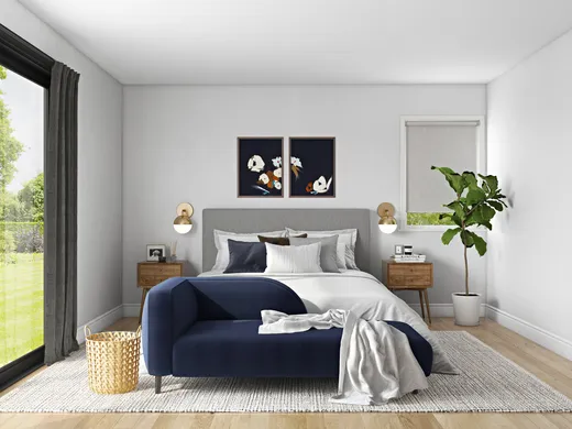 Bedroom · Midcentury Modern designed by Maria