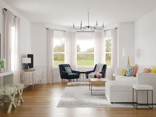 Living Room · Coastal designed by Brailey