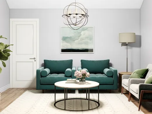 Living Room · Contemporary designed by Barbara