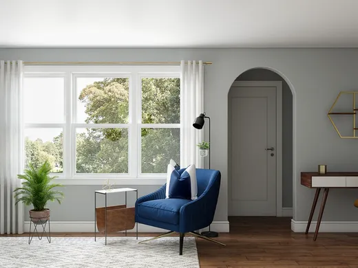 Living Room · Midcentury Modern designed by Jennifer