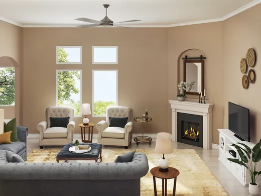 Living Room · Farmhouse designed by Kristy